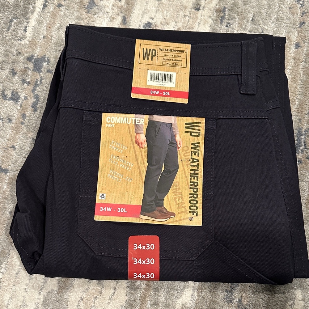 Weatherproof Dark Navy Commuter Pants